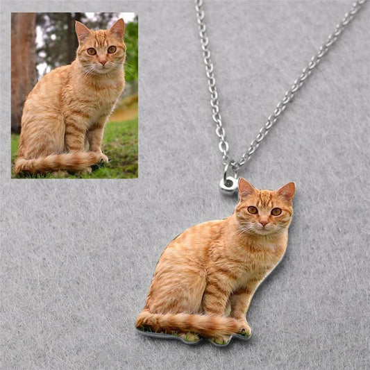 Colorful Pet Cutout Necklace