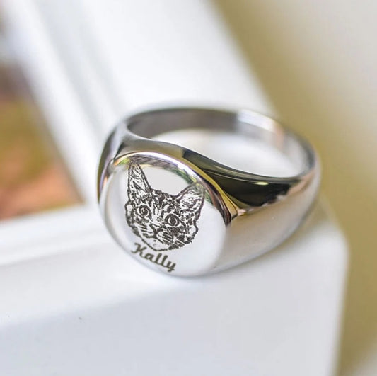 Personalised Pet Photo Ring