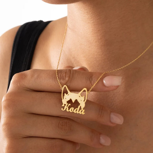 Pet Name Cutout Necklace