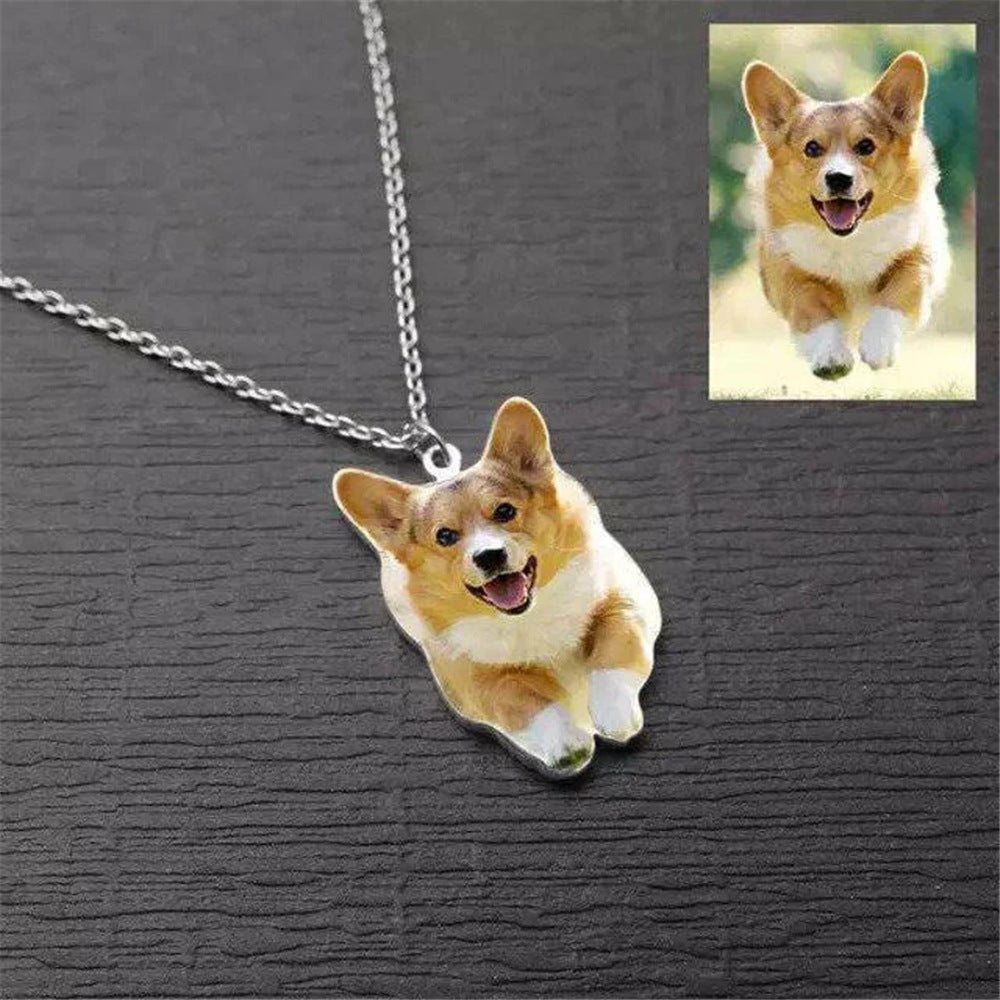 Colorful Pet Cutout Necklace