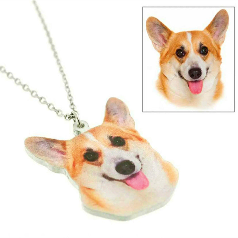 Colorful Pet Cutout Necklace